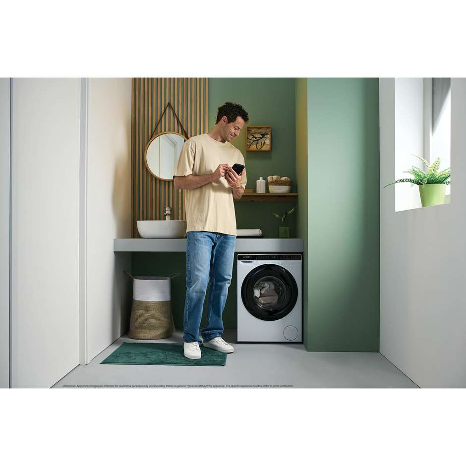 CANDY CW50BP12307U1S Lavatrice Carica Frontale Slim 40 cm 5 kg 1200 Giri/min Motore Inverter Smart Wi-Fi Classe A