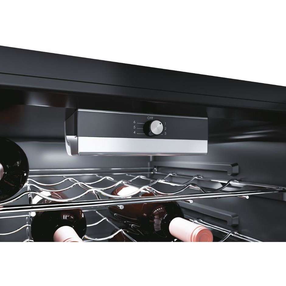 Candy DiVino CWC021MNF Cantinetta Vino Compatta 21 Bottiglie Nero