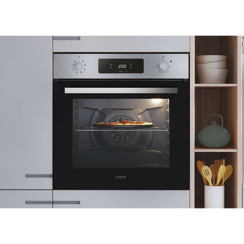 Candy FMCIDC X605/CA Forno da Incasso 65 Litri Ventilato Cottura a Vapore Idrolitico Classe A+ Inox