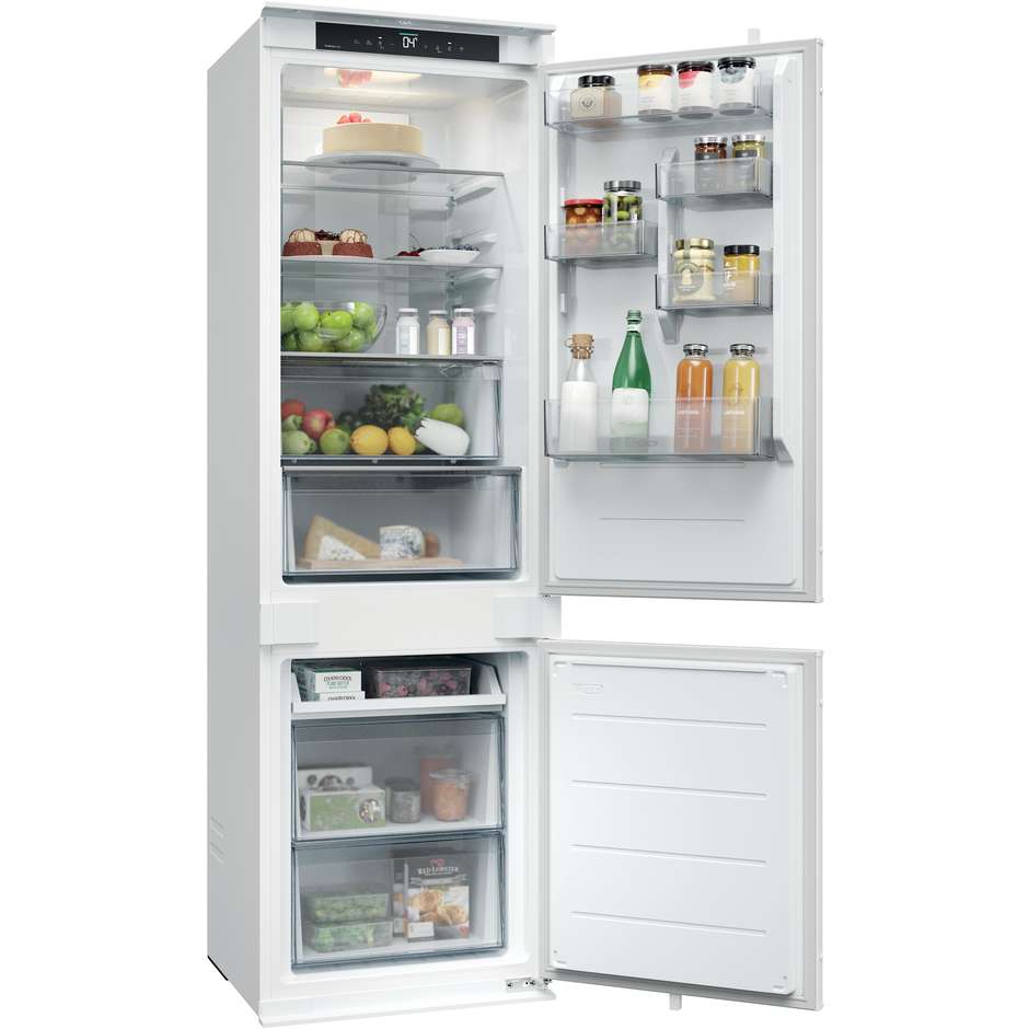 Candy Fresco CNBQT3518E Frigorifero Combinato da Incasso Total No Frost Circle Fresh 250 Litri Classe E Bianco