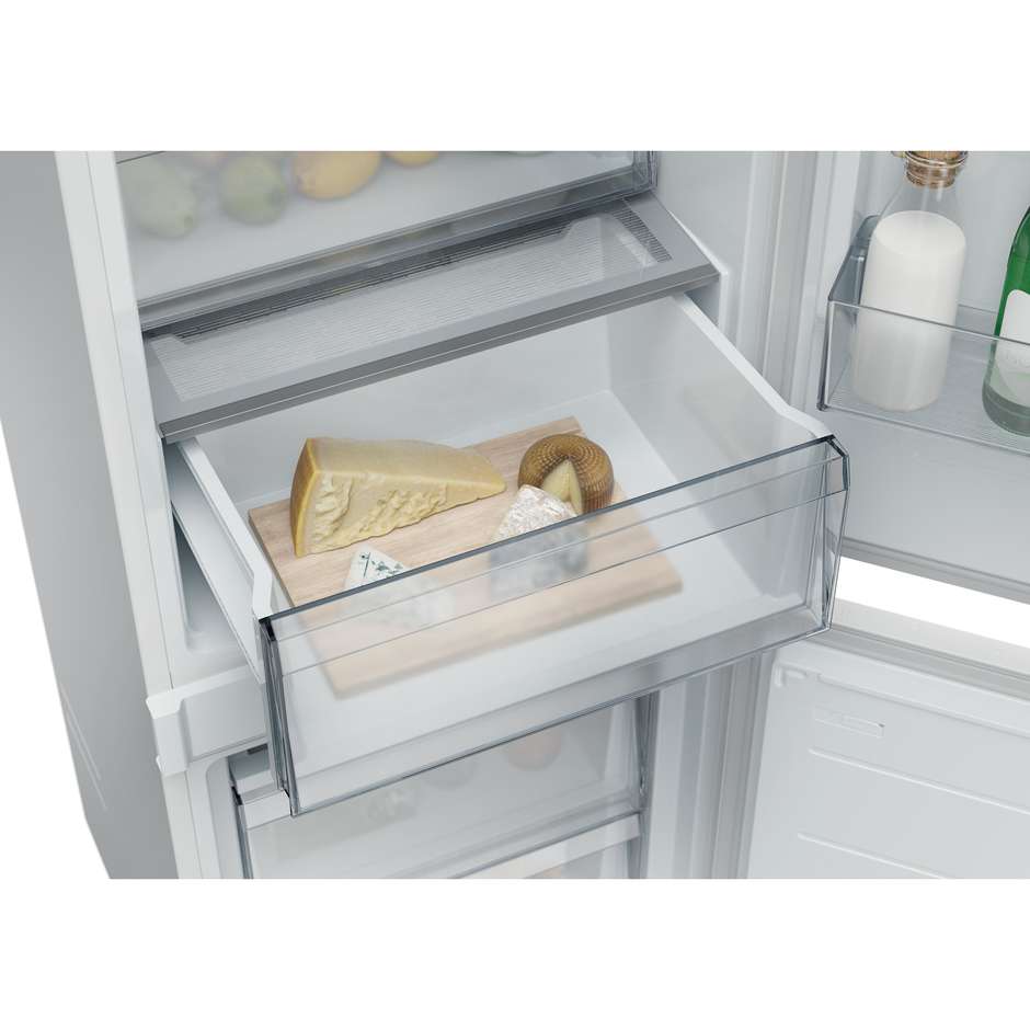 Candy Fresco CNBQT3518E Frigorifero Combinato da Incasso Total No Frost Circle Fresh 250 Litri Classe E Bianco