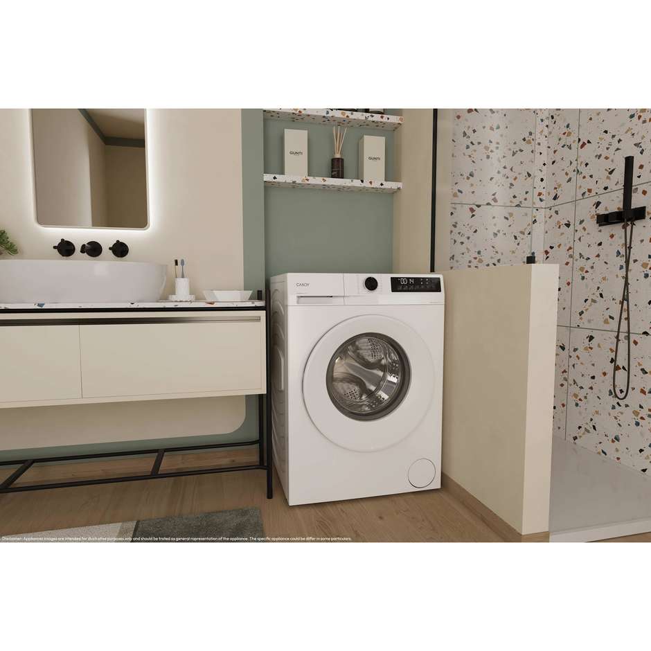 Candy GD27S7-S Lavatrice Carica frontale Capacita 7 Kg 1200 Giri/min Classe A Colore Bianco