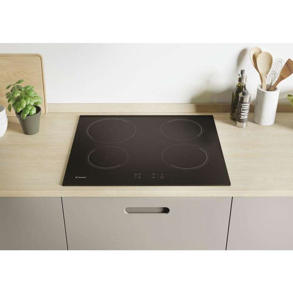 CANDY KRCDJ642 Piano Cottura a Induzione 60 cm 4 Zone Touch Control Nero
