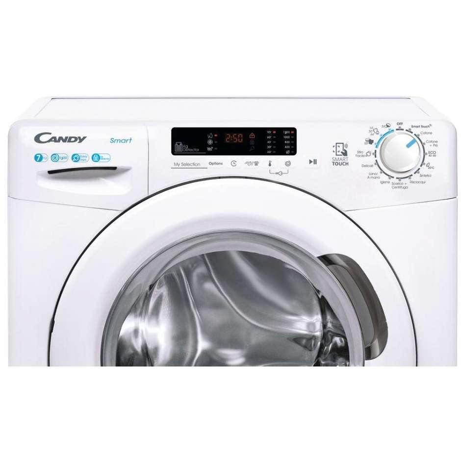 Candy Smart CSS4372DW4/1-11 lavatrice slim 7 kg 1300 giri classe B