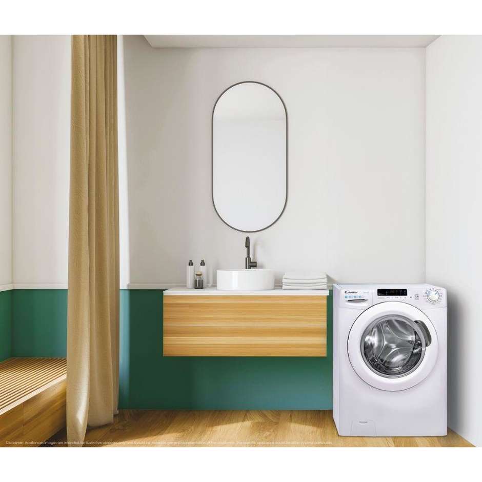 Candy Smart CSS4372DW41 Lavatrice Caricamento frontale Capacita 7 kg 1300 Giri/min Classe B Colore Bianco