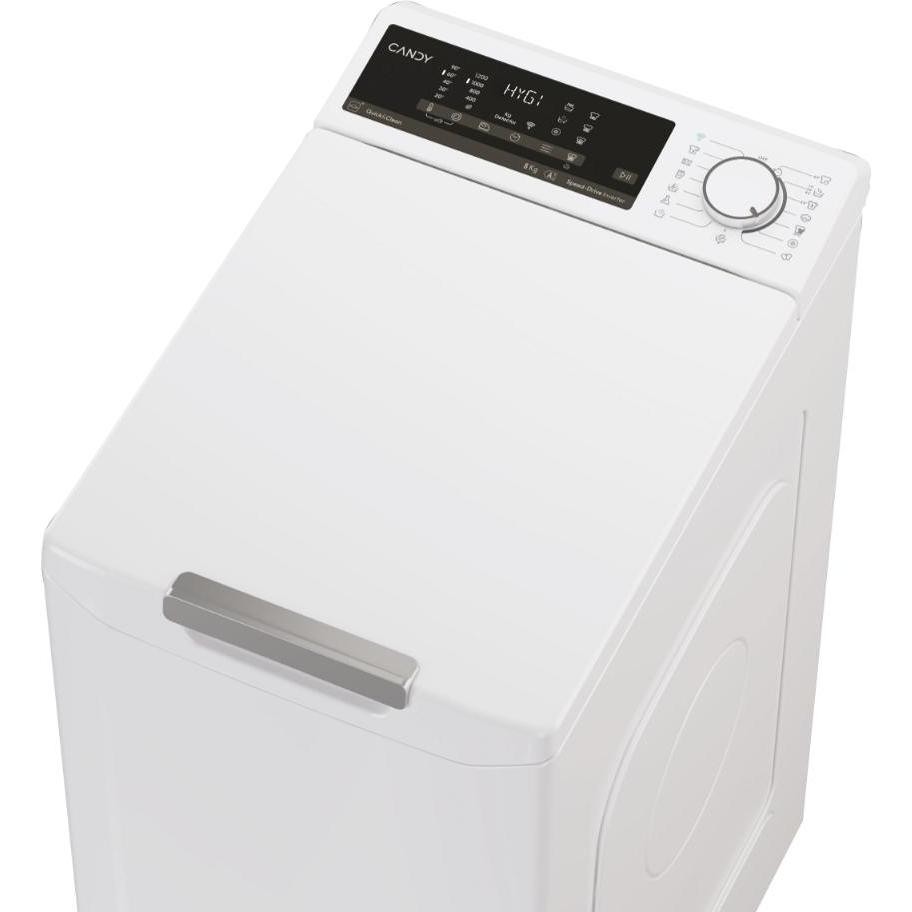 Candy TCA284TM5-S Lavatrice Carica dall'alto Capacità 8 kg 1200 Giri/min Classe A Colore Bianco