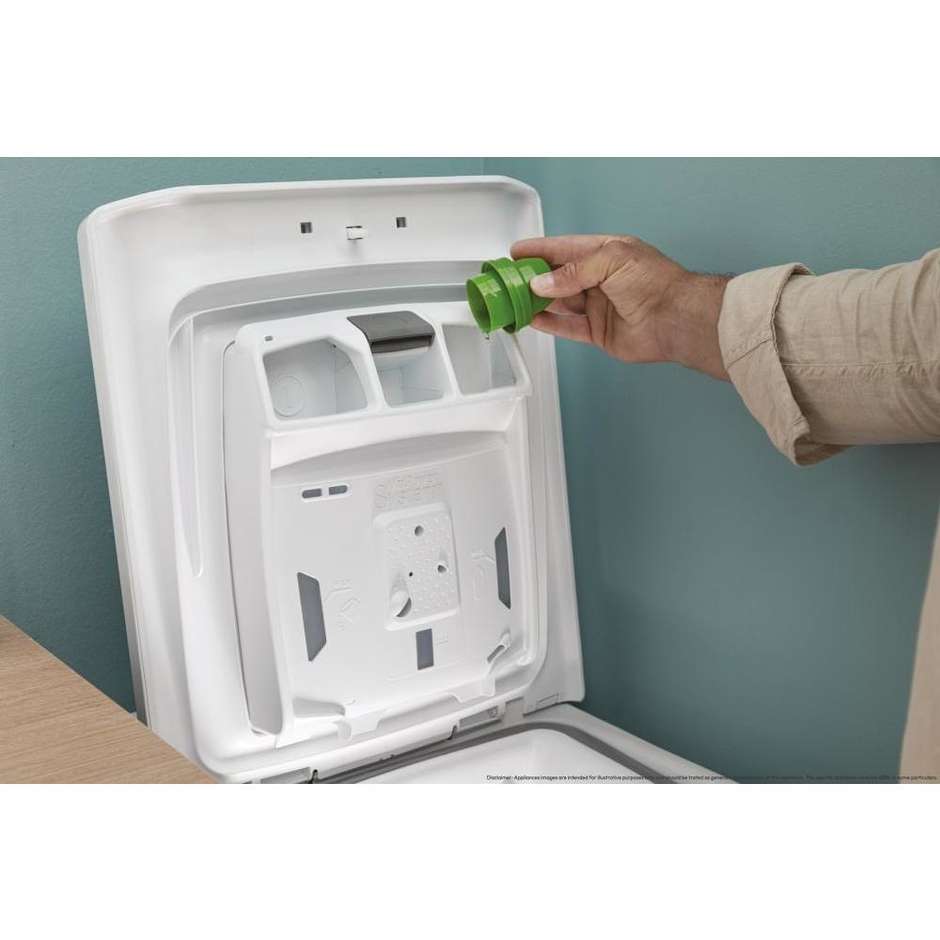 Candy TCA284TM5-S Lavatrice Carica dall'alto Capacità 8 kg 1200 Giri/min Classe A Colore Bianco