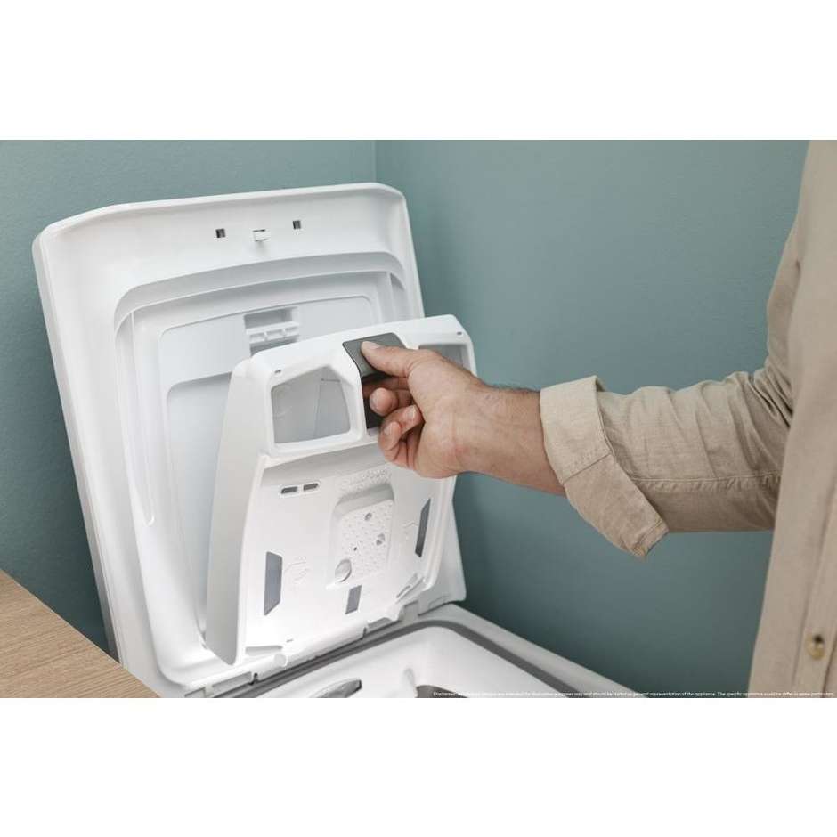 Candy TCA284TM5-S Lavatrice Carica dall'alto Capacità 8 kg 1200 Giri/min Classe A Colore Bianco