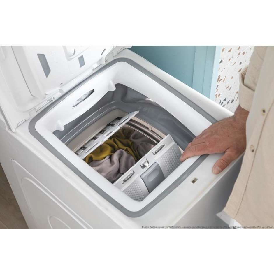 Candy TCA473D3-S Lavatrice Caricamento dall'alto Capacita 7 Kg 1400 Giri/min Classe C Colore Bianco