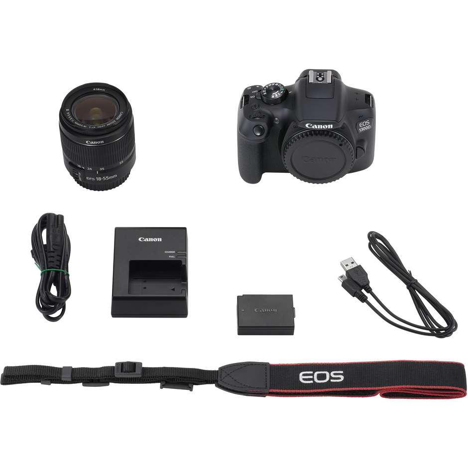 Canon EOS 1300D + obiettivo 18-55 mm III Fotocamera reflex