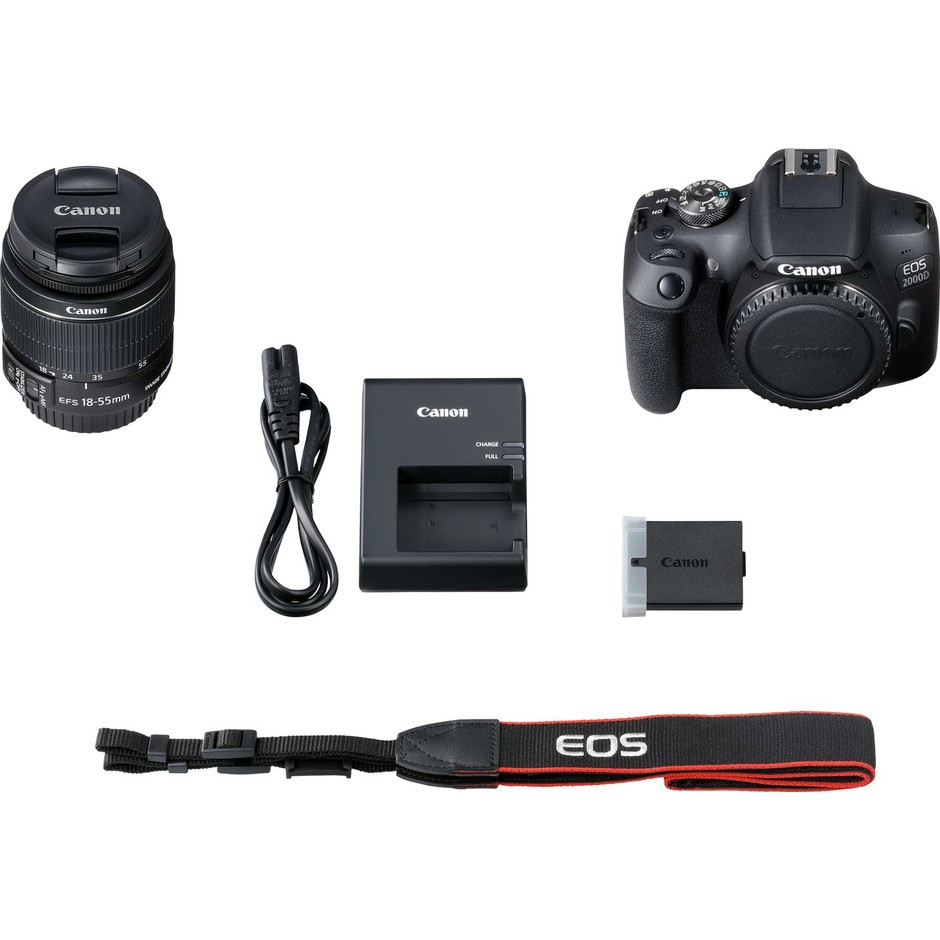 Canon EOS 2000D+18-55 IS Fotocamera reflex 6000 x 4000 Pixel colore nero