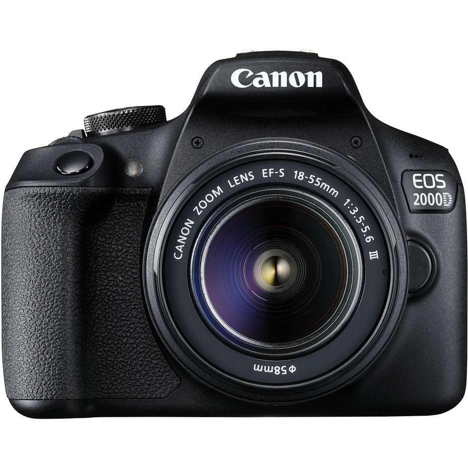 Canon EOS 2000D BK 18-55 IS Fotocamera digitale Full HD 24,7 Mp colore nero