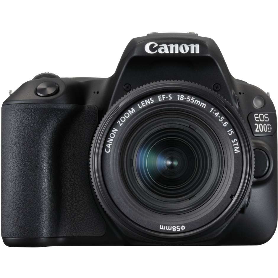 Canon EOS 200D Fotocamera Reflex 24,2 MP + Obiettivo 18-55 IS STM Colore Nero