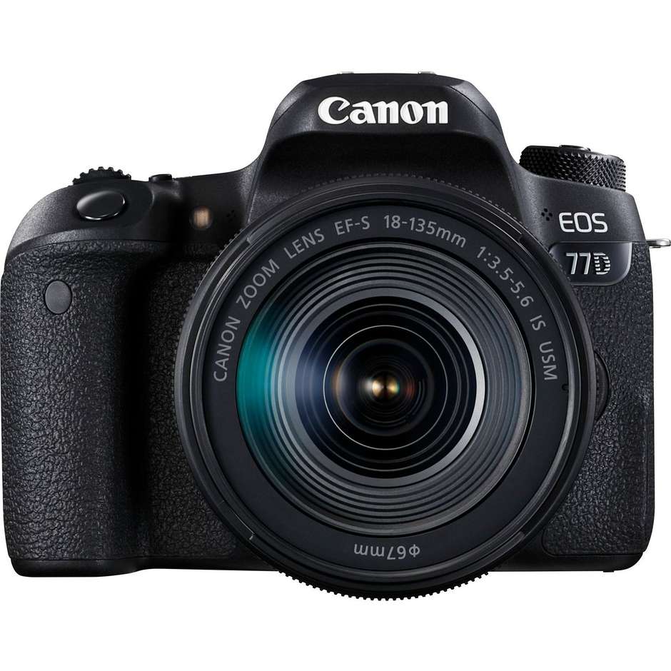 Canon EOS 77D fotocamera reflex 24.2 Megapixel Full HD + obiettivo EF-S 18-135 mm f/3.5-5.6 IS USM