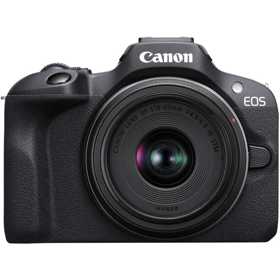 Canon EOS R100 + RF-S 18-45mm F4.5-6.3 IS STM Kit MILC 24,1 MP CMOS 6000 x 4000 Pixel Colore Nero