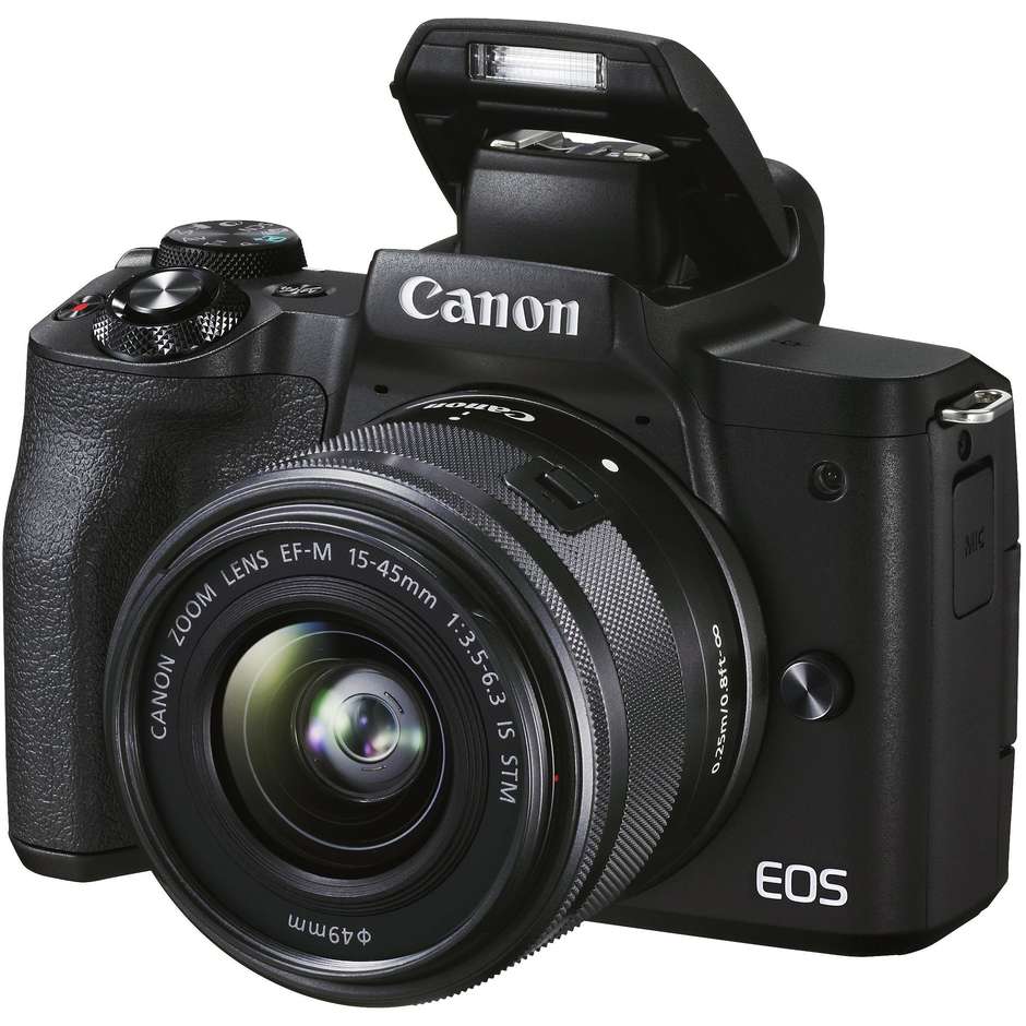 Canon EOSM50 II 15-45VUK Fotocamera + Kit accessori colore nero