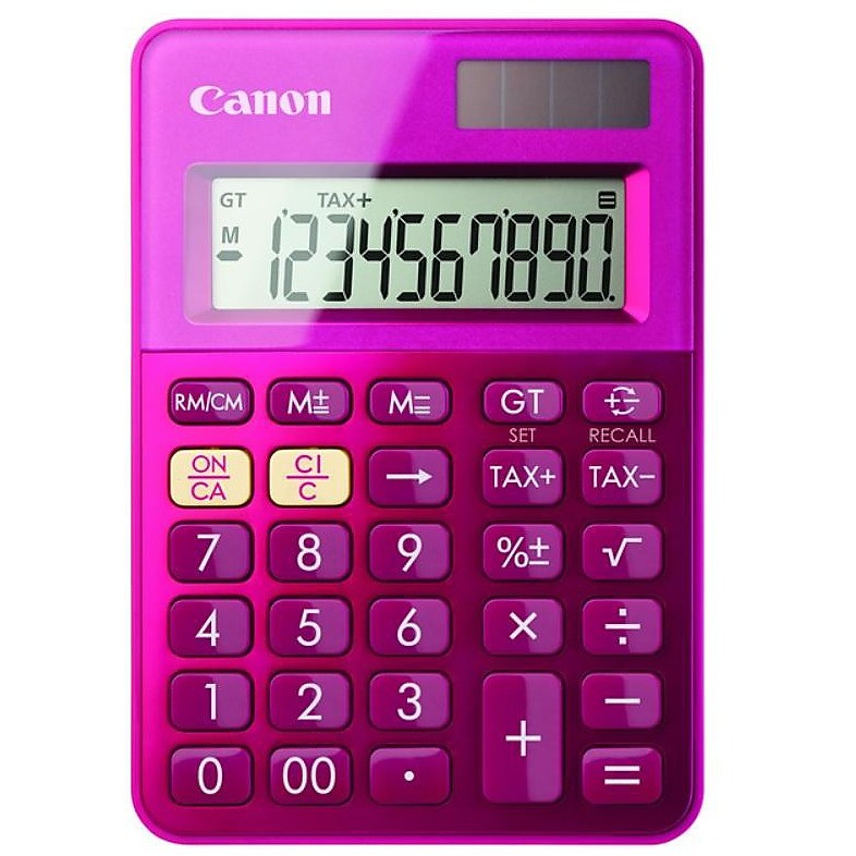 Canon LS-100K Calcolatrice Display a 10 cifre colore rosa metallico