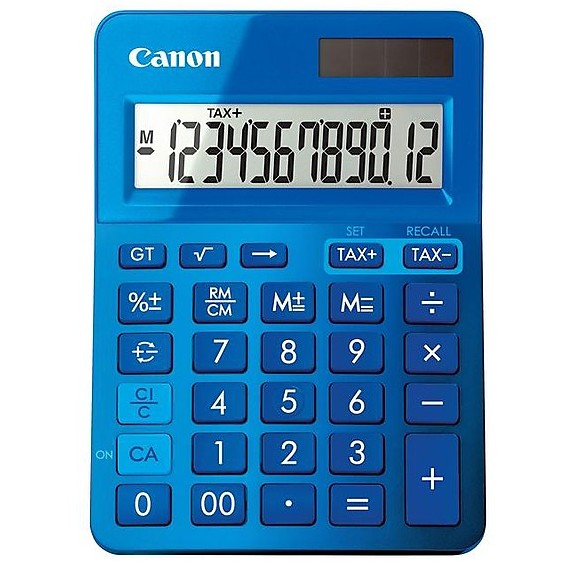 Canon LS-123K calcolatrice display 12 cifre finitura metallica colore blu