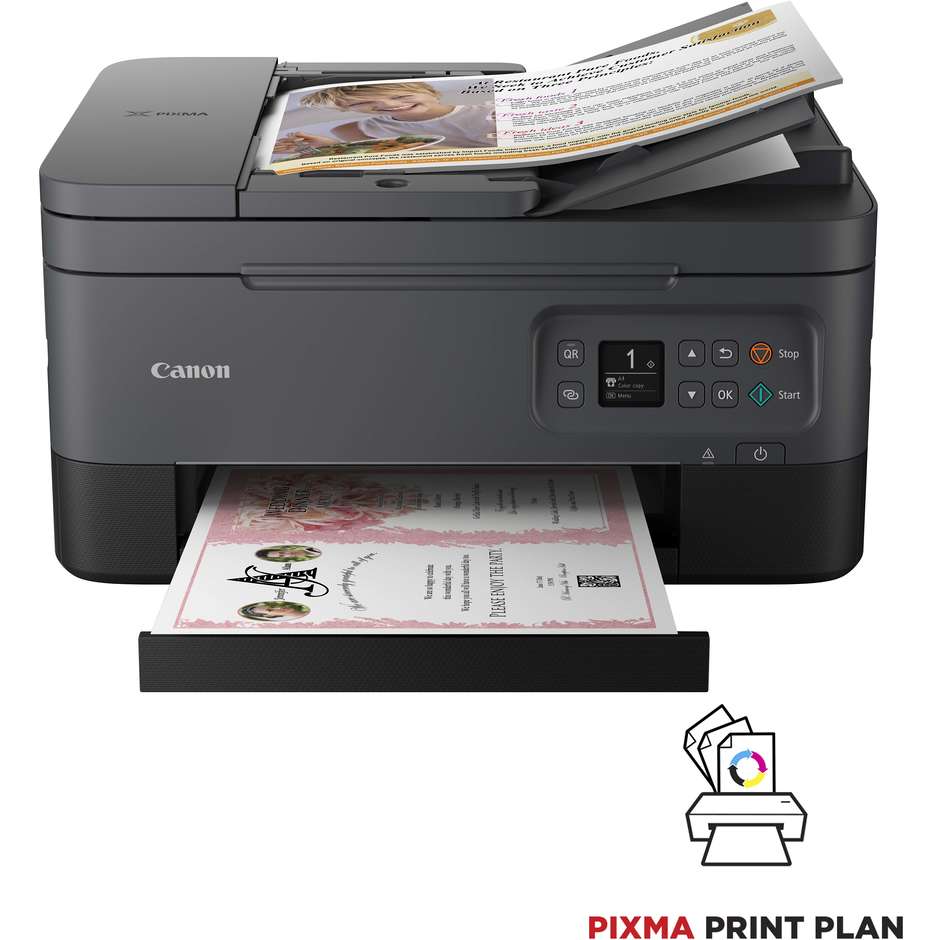 Canon PIXMA TS7450i Stampante Multifunzione 3im1 Ad inchiostro A4 Wi-Fi Colore Nero