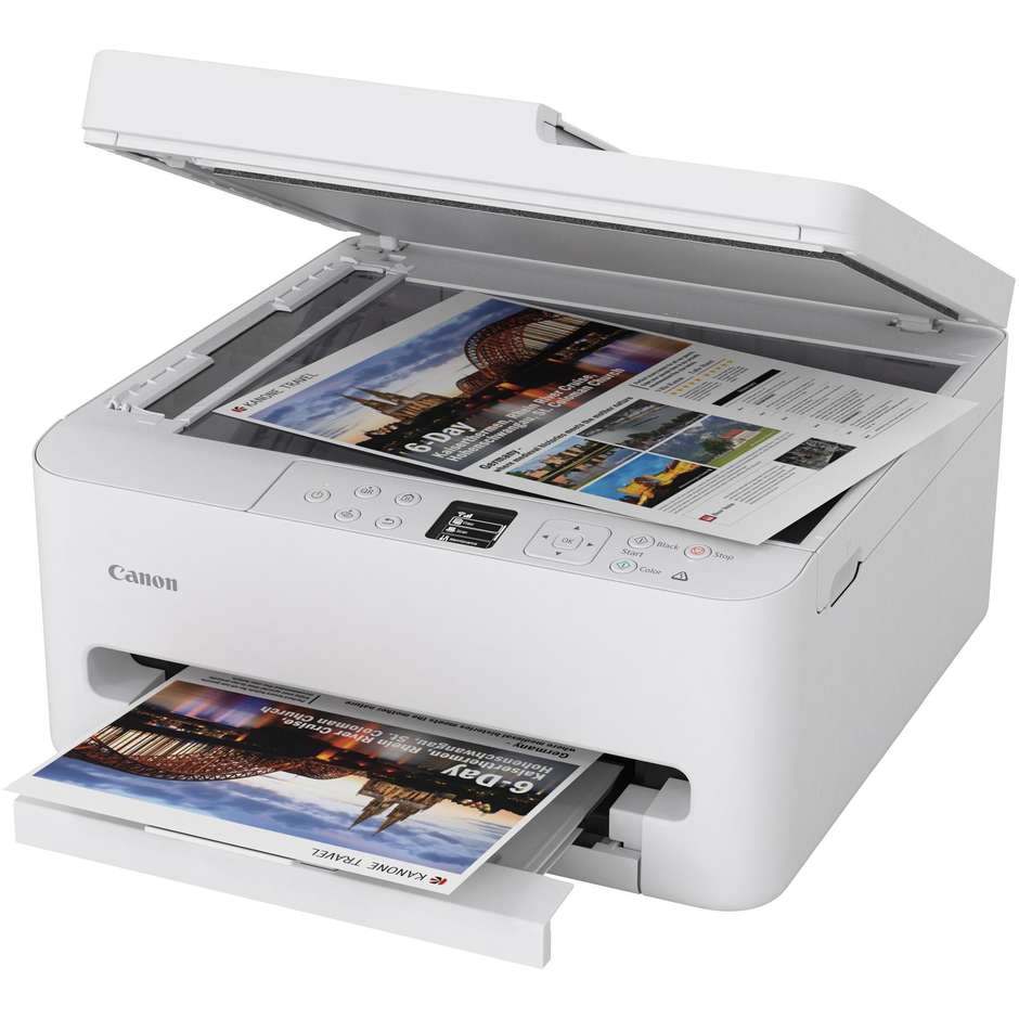 Canon PIXMA TS7550i Stampante Multifunzione Inkjet A4 Wi-Fi Bianco
