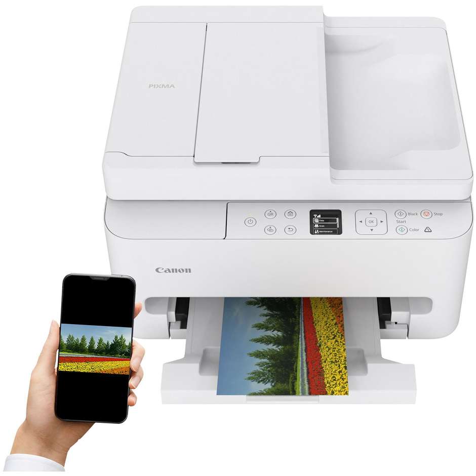 Canon PIXMA TS7550i Stampante Multifunzione Inkjet A4 Wi-Fi Bianco