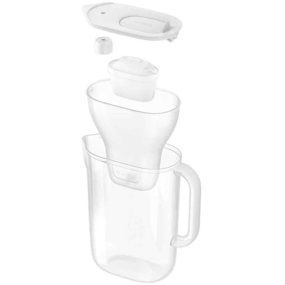 caraffa filtrante essential bianco + 1 filtro max