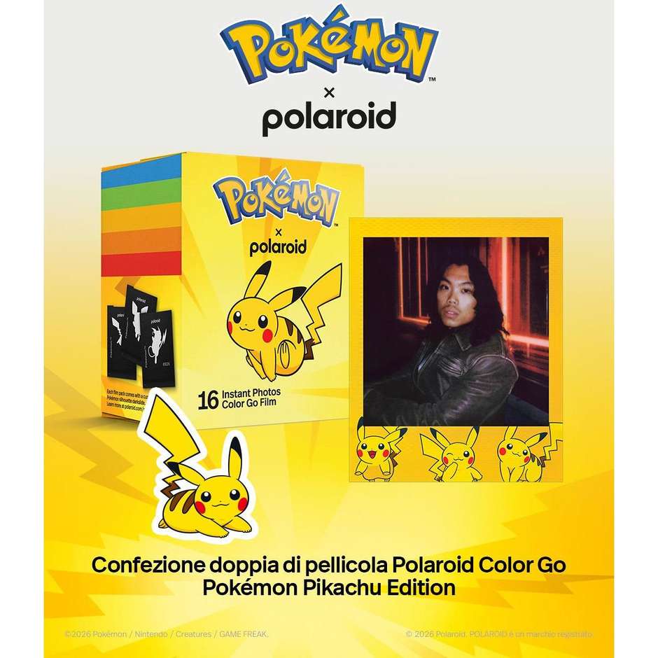 carta per polaroid go pokemon pikachu edition dou
