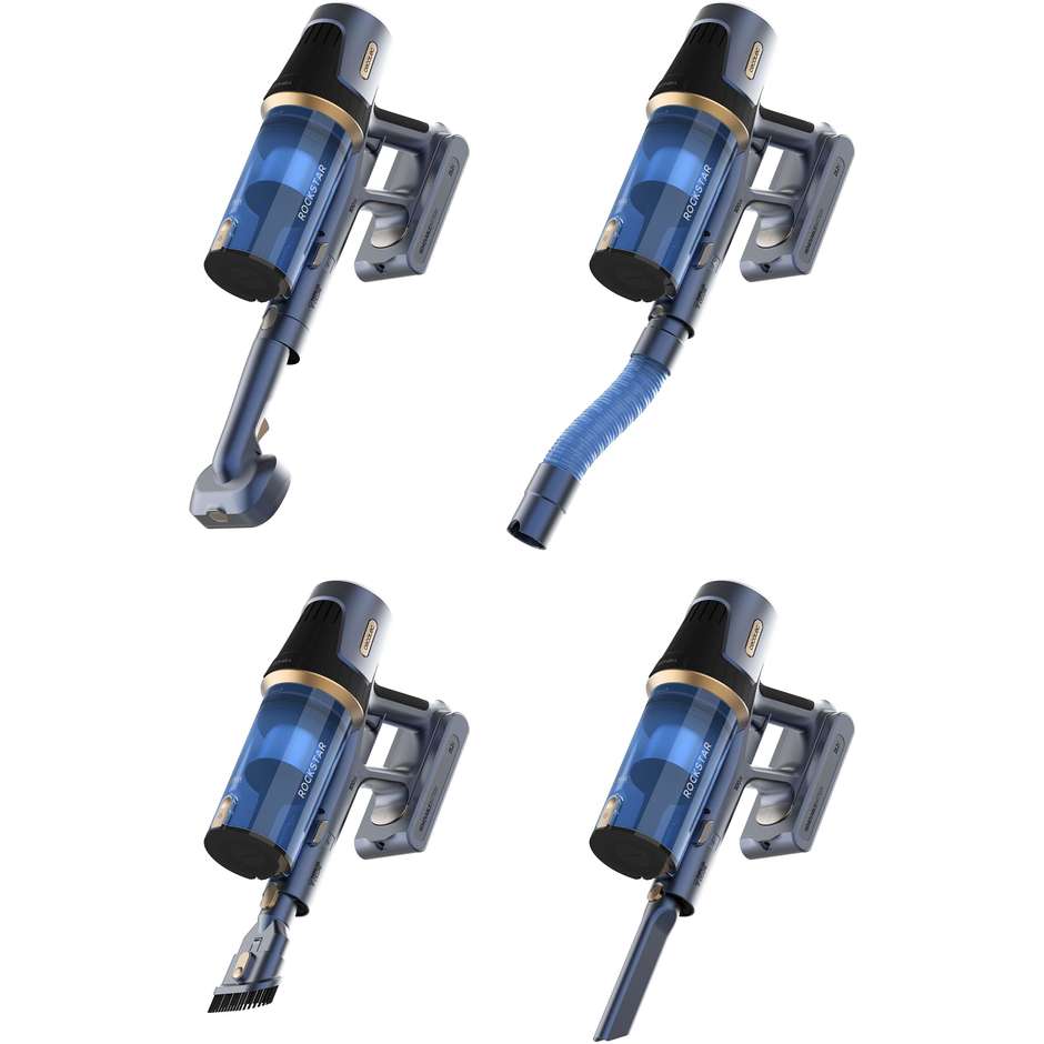 Cecotec Conga Rockstar RS70 Pet Flex Scopa Elettrica Senza Fili 500 W Blu