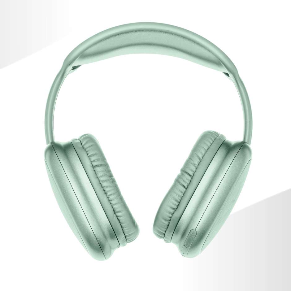 CELLULAR LINE BTHEADBMSMAXI2G Cuffie Wireless Bluetooth con Microfono Integrato Colore Green