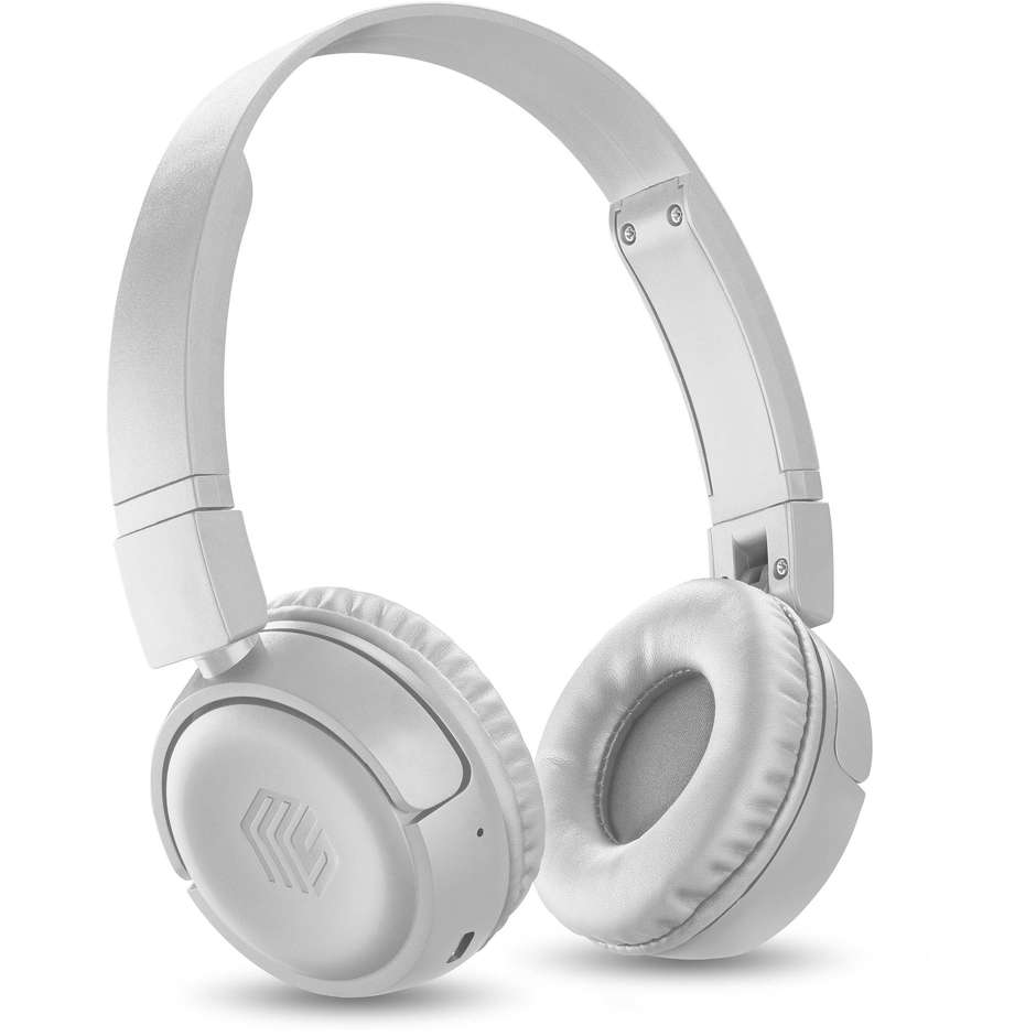 CELLULAR LINE BTHEADBMSV Cuffie Wireless Bluetooth con Microfono Integrato Cancellazione Attiva del Rumore ANC Autonomia 35 Colore Grey