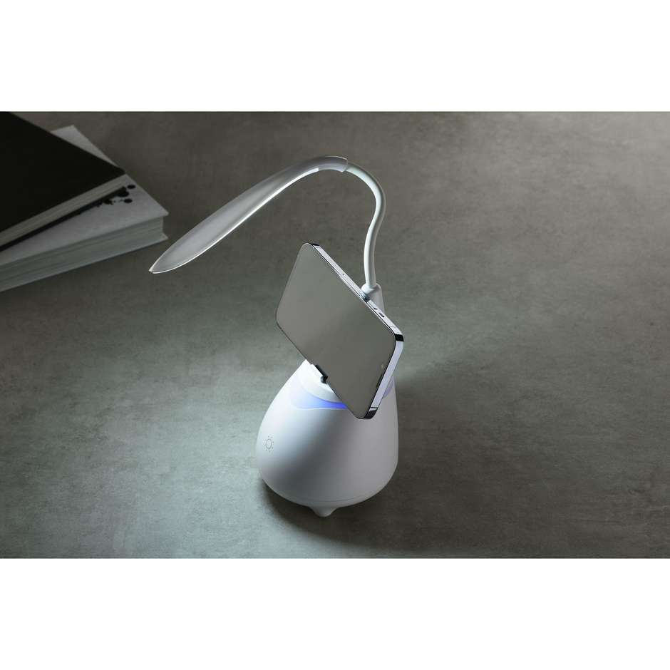 Cellular line BTSPKLAMPW Speaker Bluetooth Desk light Colore Bianco
