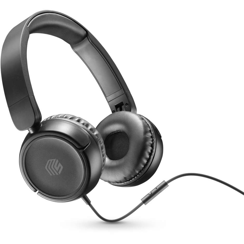 Cellular Line Music Sound Color Foldable Cuffie a Padiglione Cablato USB-C Nero