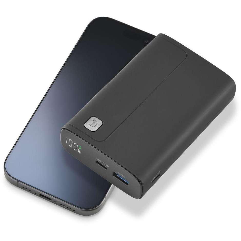 Cellularline Elite 20000 Power Bank 20000 mAh Display LED Power Delivery 20W Nero (PBDISPL01PD20000K)