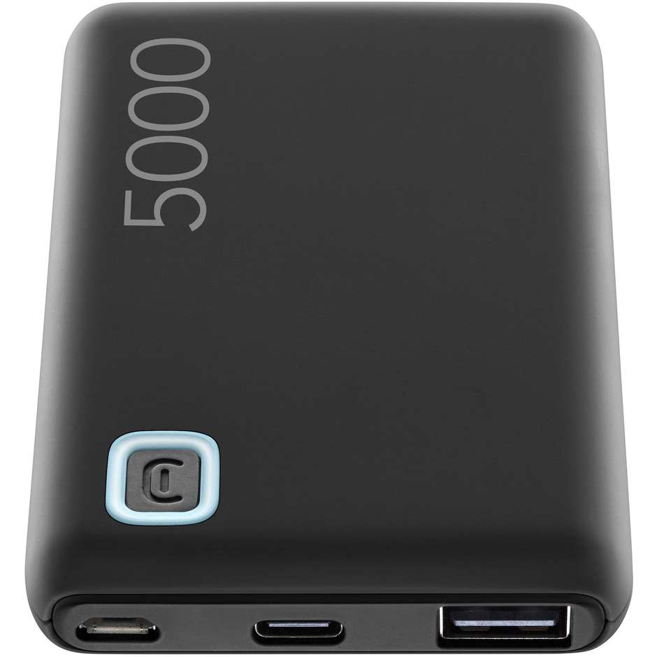 Cellularline Essence Power Bank 5000 mAh Caricabatterie Portatile 12W Nero