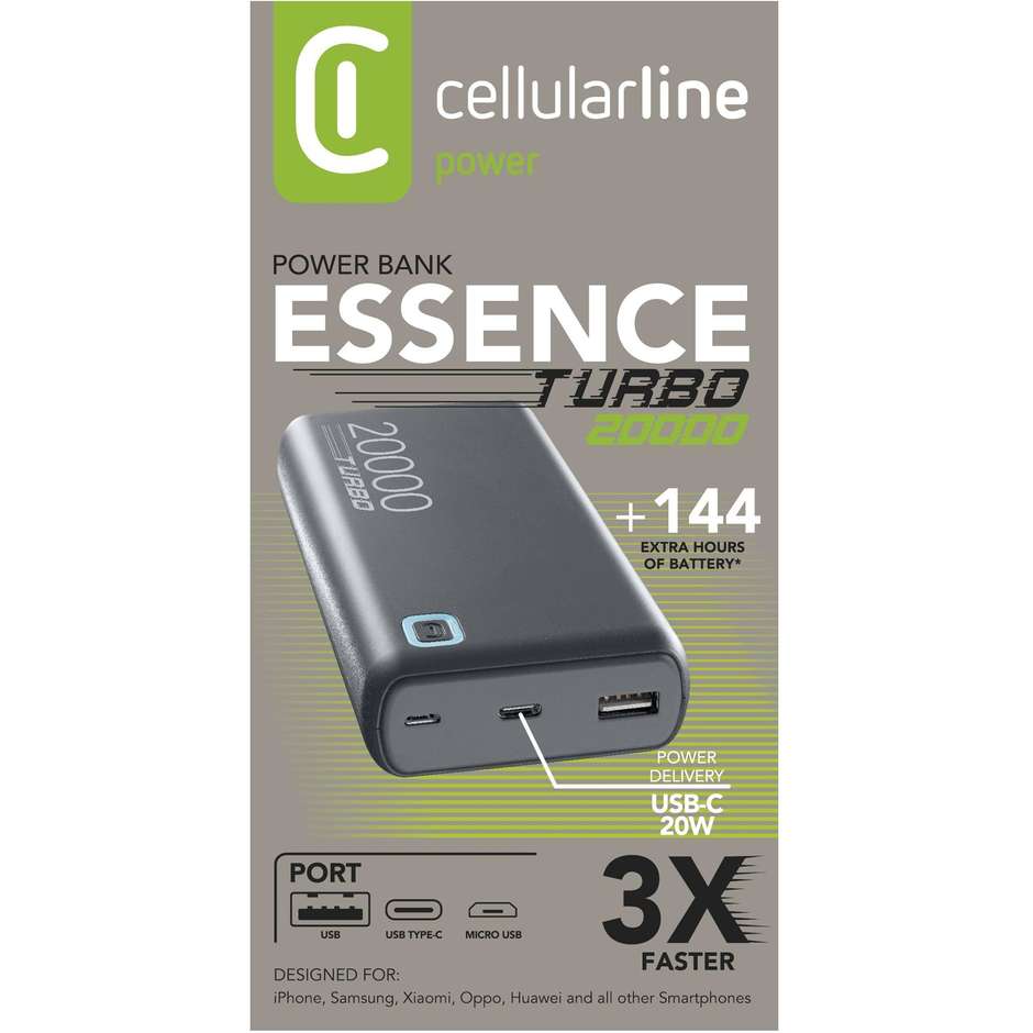 Cellularline ESSENCE TURBO 20000