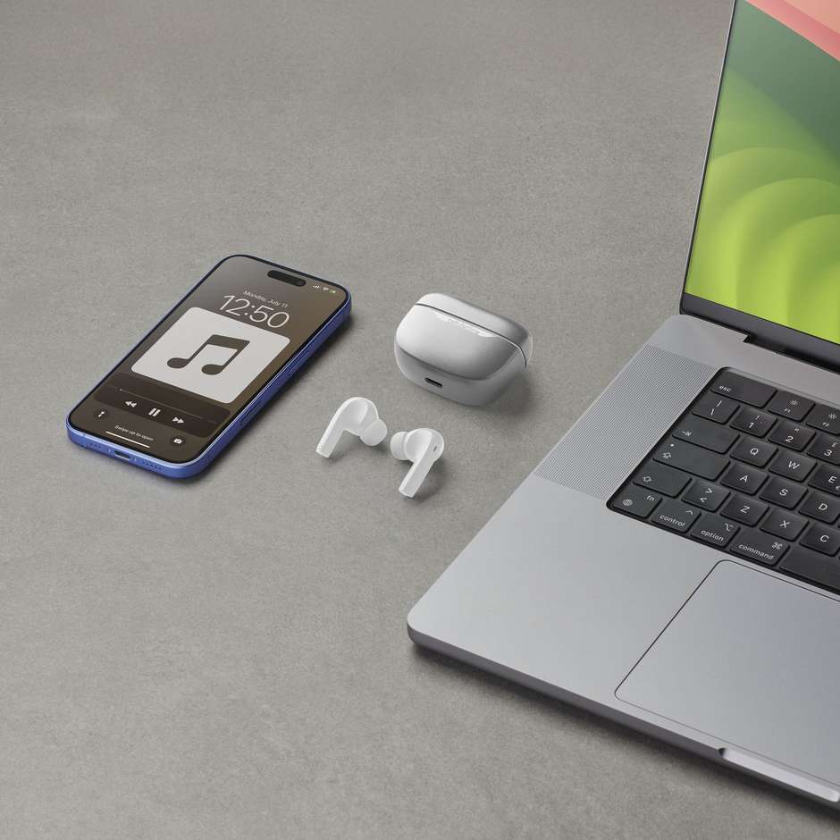 Cellularline Key Pro Auricolari Bluetooth con custodia di ricarica Colore Bianco