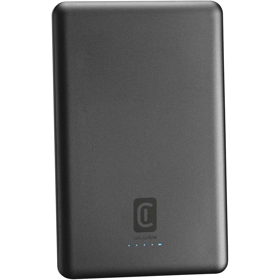 Cellularline Mag Lite Power Bank Wireless 5000 mAh Compatibile MagSafe Grigio