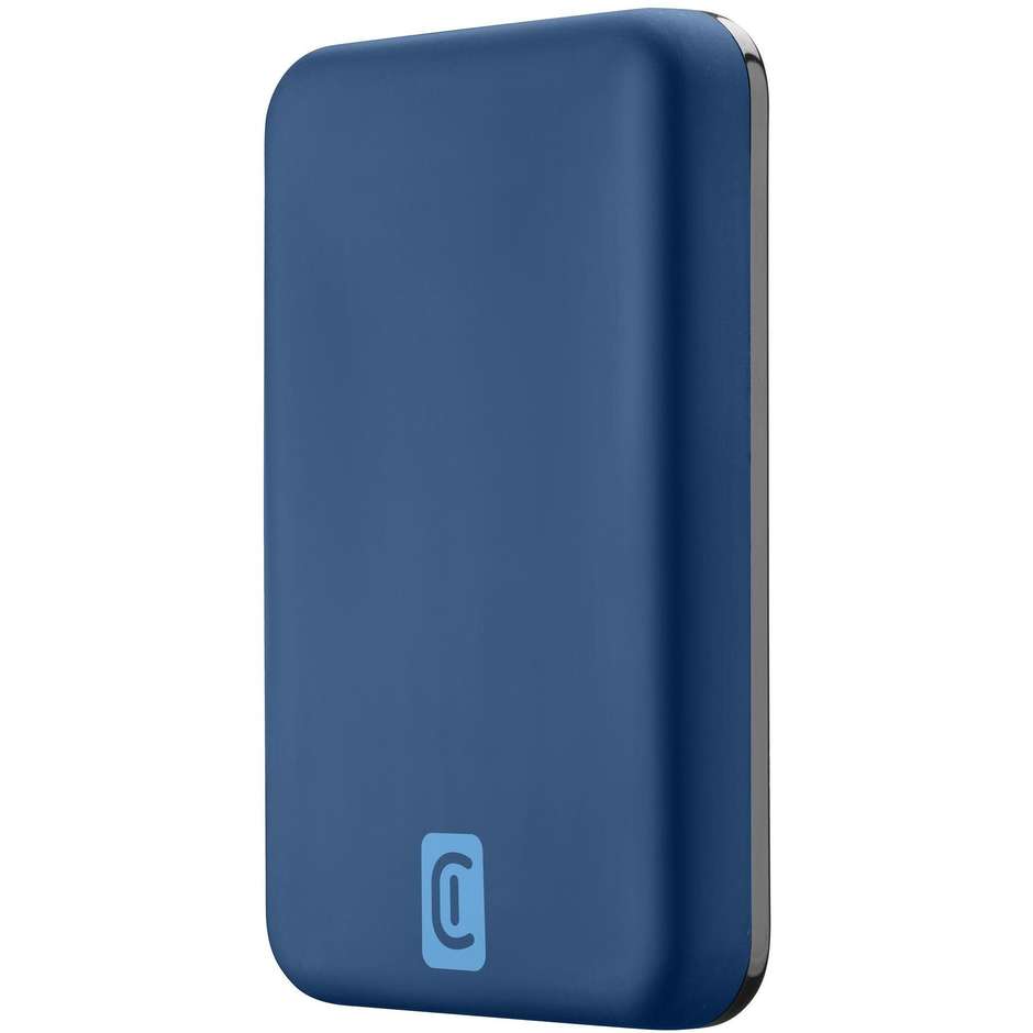 Cellularline Mag Power Bank Wireless 5000 mAh Compatibile MagSafe Blu