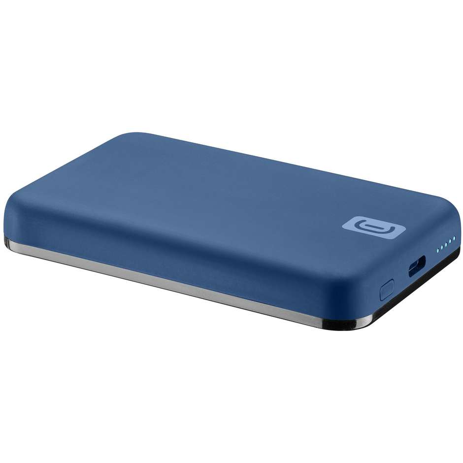 Cellularline Mag Power Bank Wireless 5000 mAh Compatibile MagSafe Blu