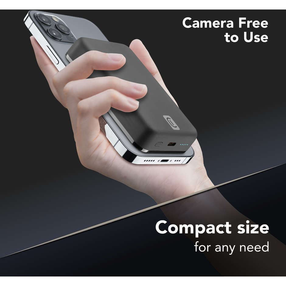 Cellularline PBMAGSF10000WIRK Powerbank MagSafe 10000 mAh Nero