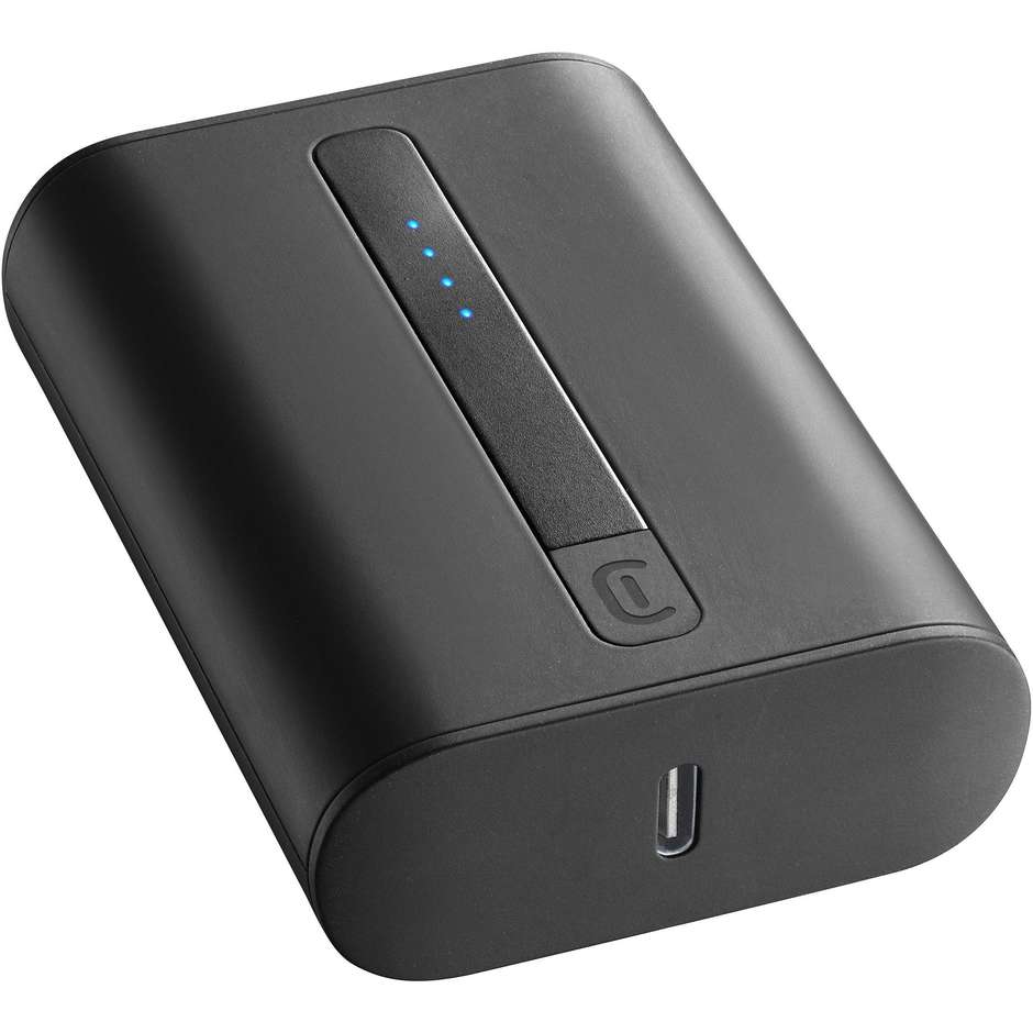 Cellularline Thunder Power Bank 10000 mAh 20W Power Delivery Extra Compatto Nero