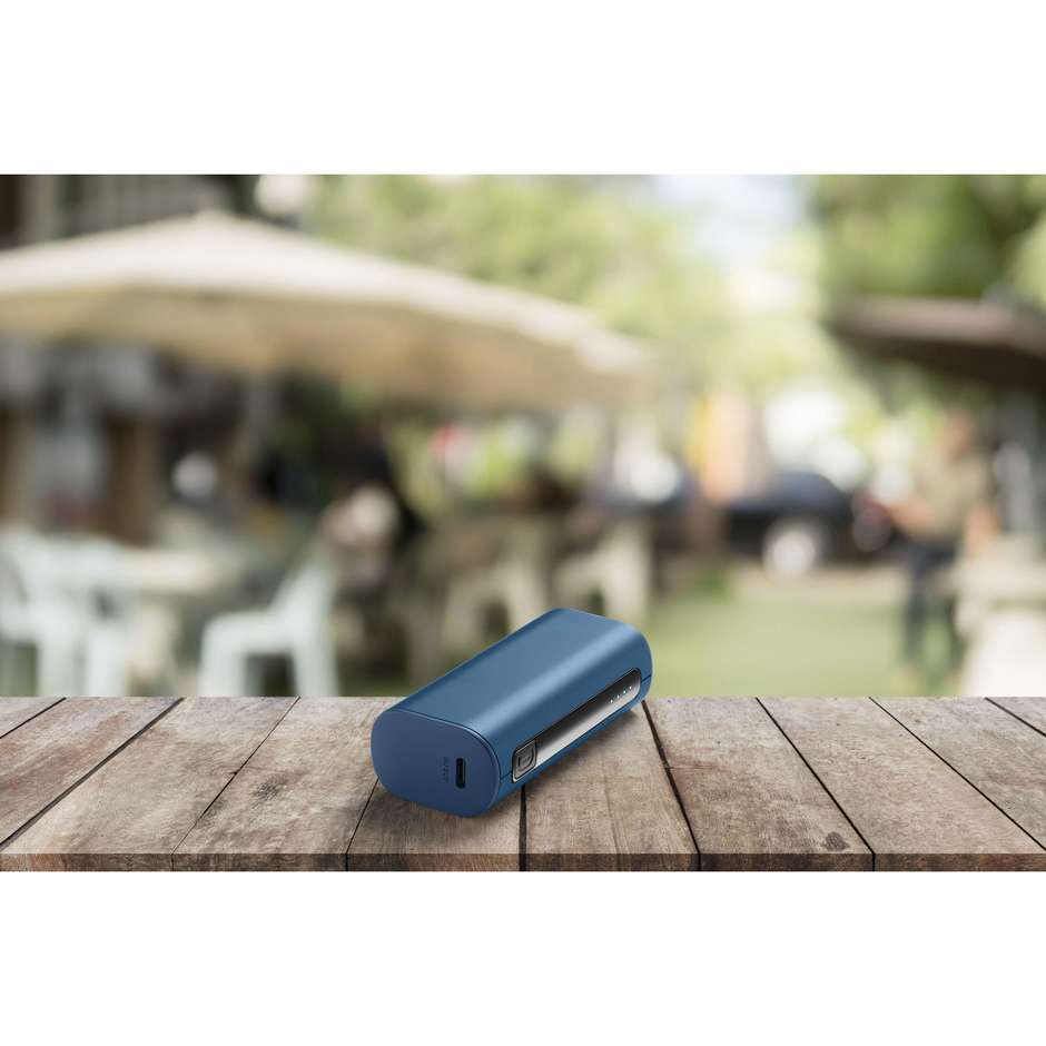 Cellularline Thunder Power Bank 5000 mAh Caricabatterie Portatile Extra Compatto Blu