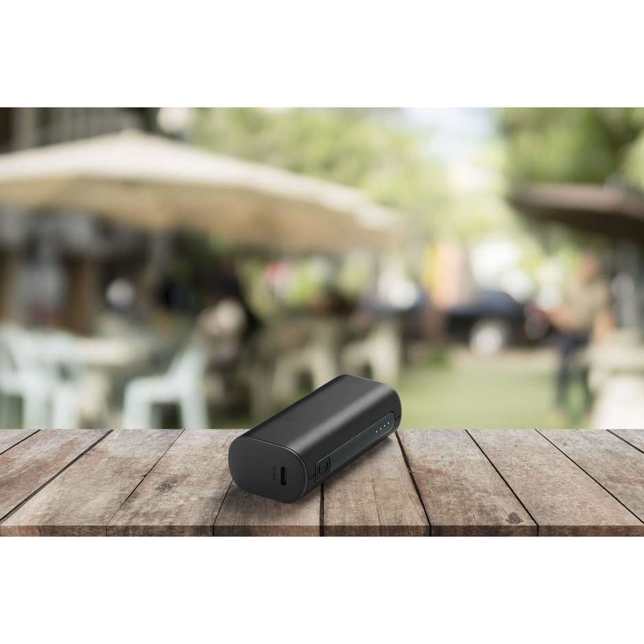 Cellularline Thunder Power Bank 5000 mAh Caricabatterie Portatile Extra Compatto Nero
