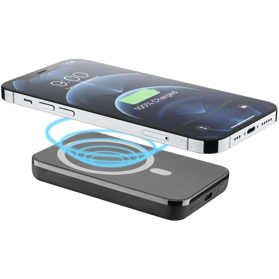 Cellularline Wireless power bank MAG 5000 Caricabatterie portatile compatibile con MagSafe