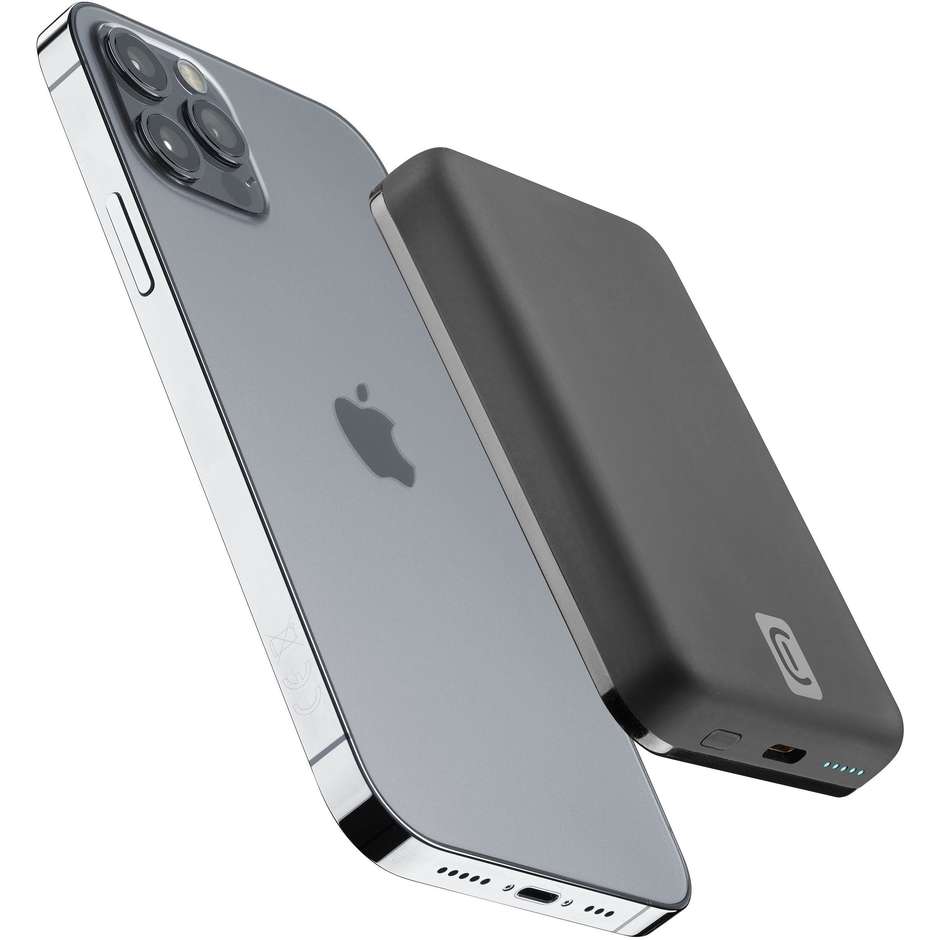 Cellularline Wireless power bank MAG 5000 Caricabatterie portatile compatibile con MagSafe