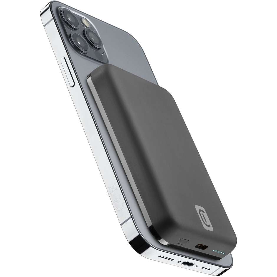 Cellularline Wireless power bank MAG 5000 Caricabatterie portatile compatibile con MagSafe