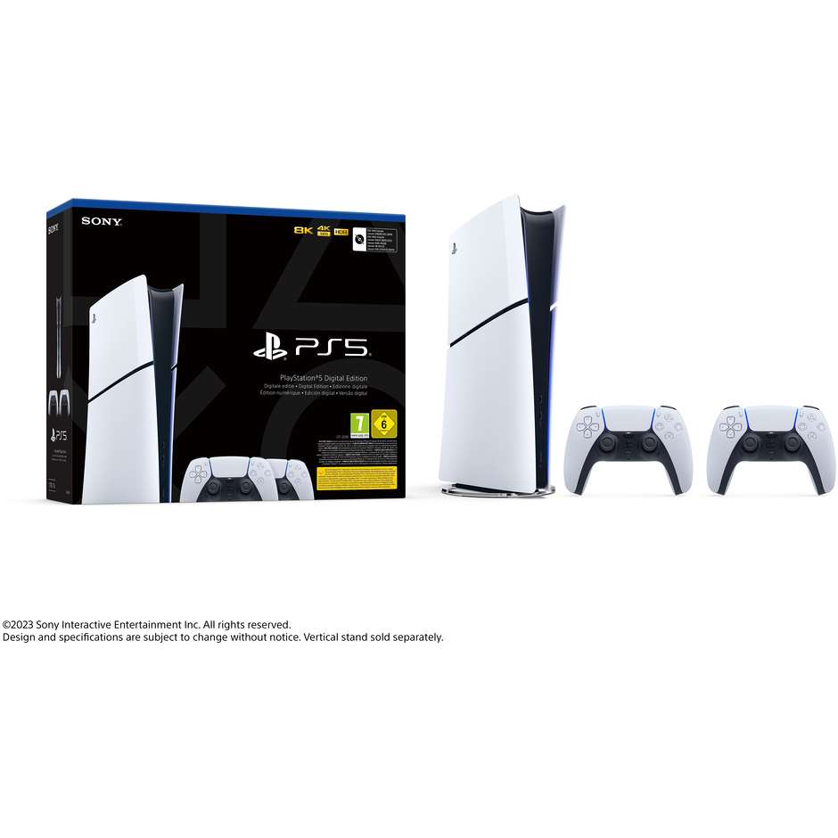 console ps5 digital d + 2nd dual sense white bund