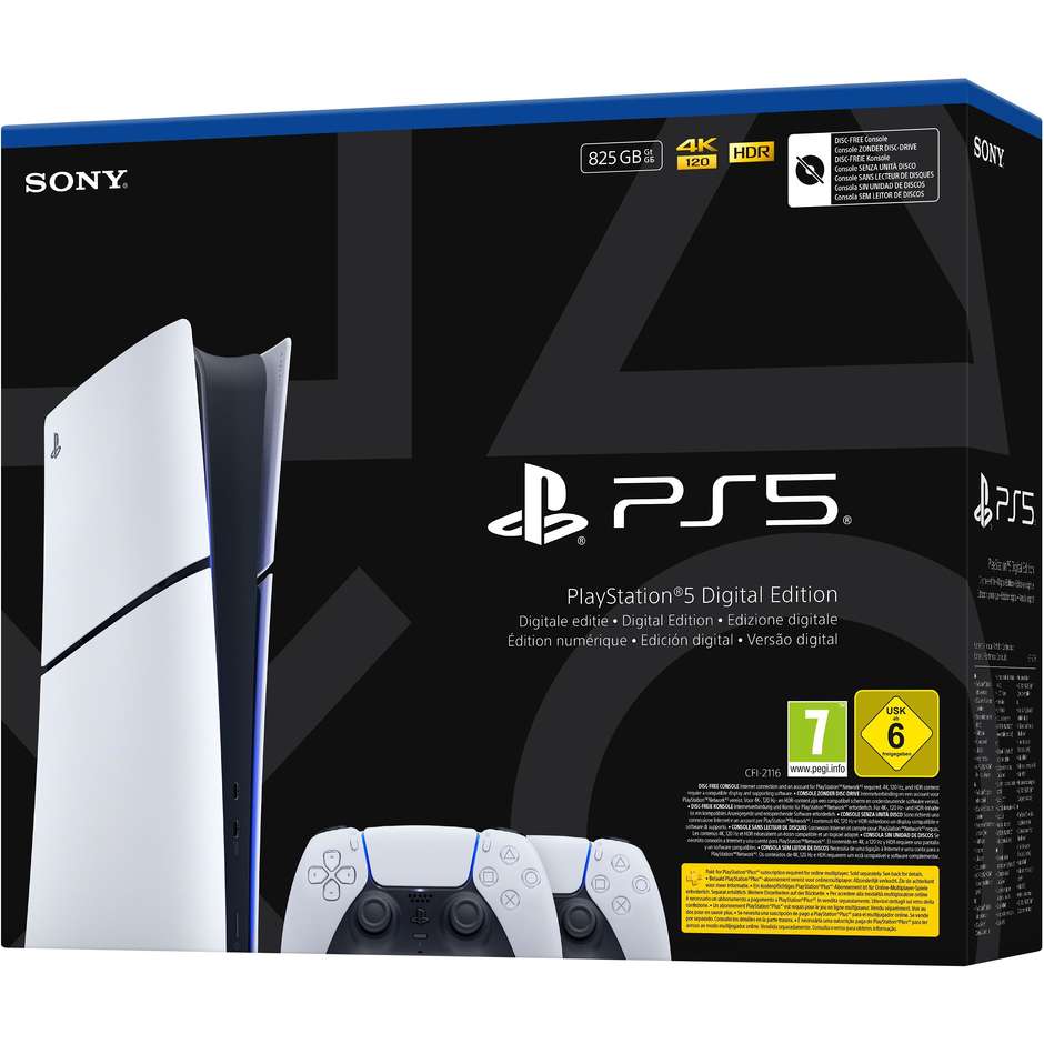 console ps5 digital e slim 825gb +dualsense bundl