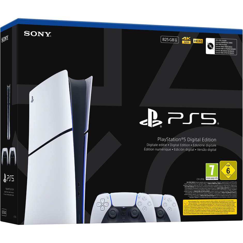 console ps5 digital e slim 825gb +dualsense bundl