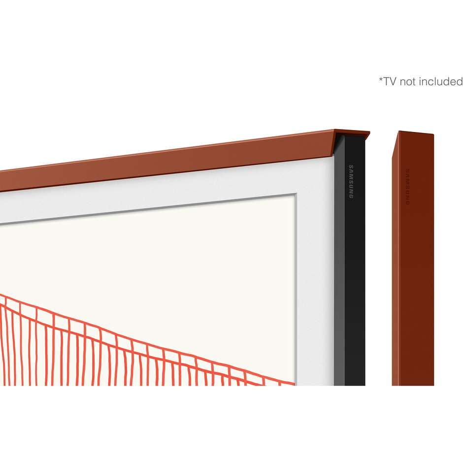 cornice frame 55" terracotta stile arrotondato